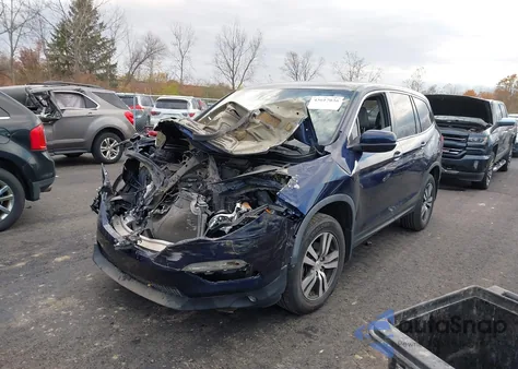 2017 Honda Pilot Ex-L from USA, damaged, VIN 5FNYF5H62HB021601